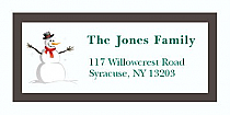 Funny Snowman Christmas Address Labels 2" x .875"