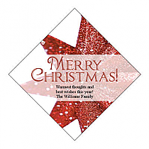 Diamond Christmas Star Christmas Labels