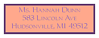 Monarch Address Bridal Shower Labels