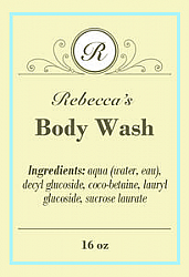 Tranquil Big Rectangle Bath Body Label