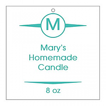 Basic Square Candle Hang Tag