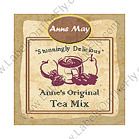 Custom Paper Tea Bag Square Food & Craft Label