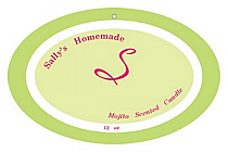 Mojito Candle Hang Tag Oval