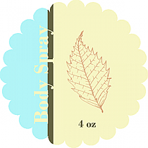 Restful Scalloped Circle Bath Body Labels