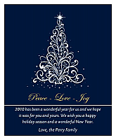 Christmas Tree Vertical Big Rectangle Label