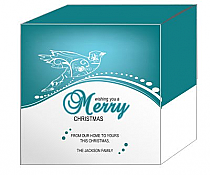 Swirl Dove Christmas Gift Box Medium