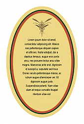 Wheat Oval2 Beer Labels