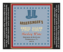 Top Hat Square Text Beer Labels