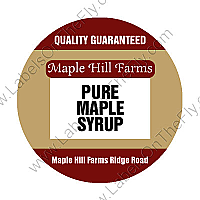 Maple Syrup Big Circle Food-Craft Label