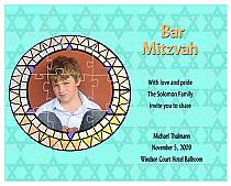 Masaic Large  Invite Bat Mitzvah Puzzle