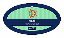 Algae Canning Hang Tag Small Oval 1.25x2.25