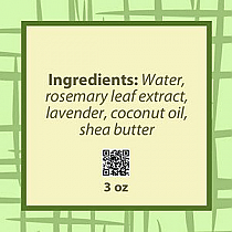 Soothing Text Square Bath Body Label