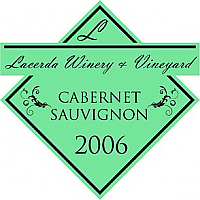 Srtiped Diamond Wine Label