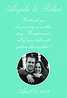 Memorable Text Rectangle Wedding Labels