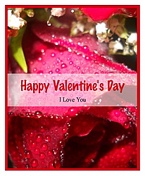 Photo Valentine Big Rectangle Favor Tag 3.25x4