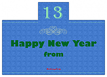 New Year Family Rectangle Labels 4.25x3