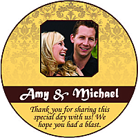 Nouveau Circle Wedding Coaster