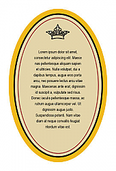 Crown Oval2 Beer Labels