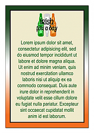 Green Ale Square2 Irish Beer Labels