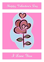 Top and Bottom Valentine Vertical Rectangle Labels 1.875x2.75