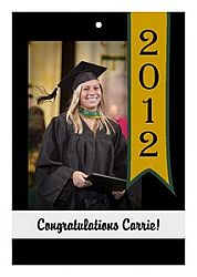 Best Wishes Big Rectangle Graduation Favor Tag