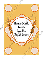 Wheat Small Rectangle Food & Craft Label