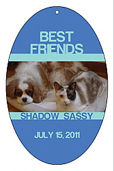 Vertical Oval  Pets Friend Favor Tag 2.25x3.5