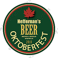 Oktober Hunter Circle Beer Labels