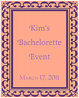 Monarch Vertical Rectangle Bridal Shower Labels