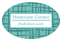 Fresh Linen Candle Hang Tag Oval