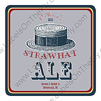 Straw Navy Square Beer Coasters