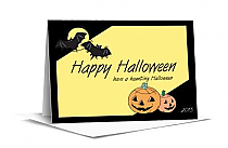 Corner Clipart Halloween Note Card