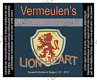 Lion Square Text Navy Beer Labels