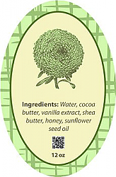 Soothing Text Oval Bath Body Labels