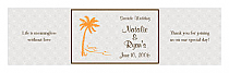 Tropic getaway Wedding Water Bottle Labels