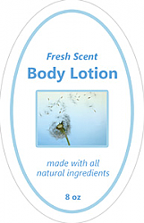 Pure Vertical Oval Bath Body Label