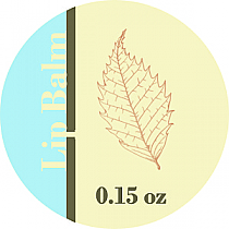 Restful Small Circle Bath Body Label