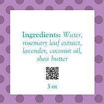 Refresh Text Square Bath Body Label