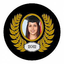 Crest Circle Graduation Coasters