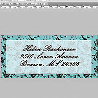 Floral d-Address Labels