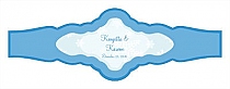 Winter Wonderland Wedding Fancy Cigar Band Labels