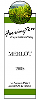 Stamp Vertical Rectangle Wine Label