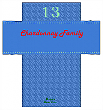 New Year Family Rectangle Labels 3.5x3.75