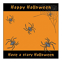 Spider Halloween Square Labels 2x2