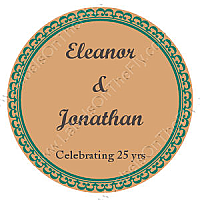 Monarch Circle Anniversary Labels