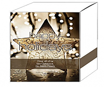 Gold Star Christmas Gift Box Medium