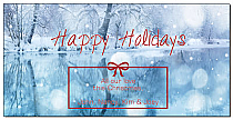 Christmas Magical Winter Holiday Landscape Cards  8" x 4" w-envelope 