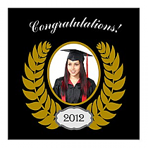 Crest Small Square Graduation Labels