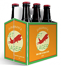 6 Pack Carrier Jet includes plain 6 pack carrier and custom pre-cut labels