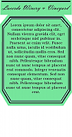 Striped Text Rectangle Wine Label